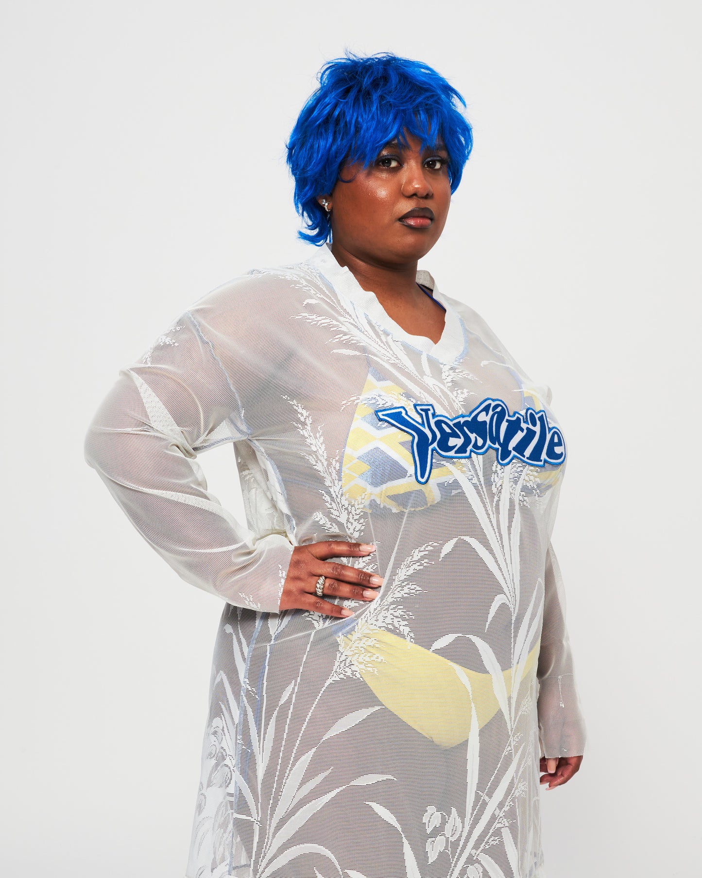 Lace Soccer Jersey Dress