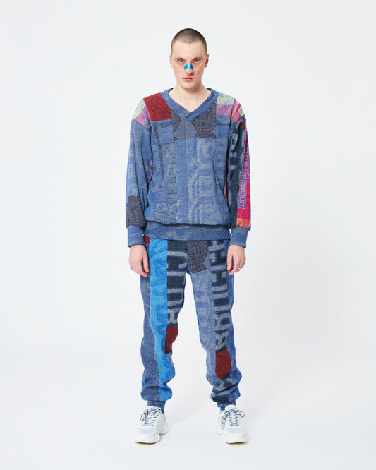 Scarf Jogger Blue