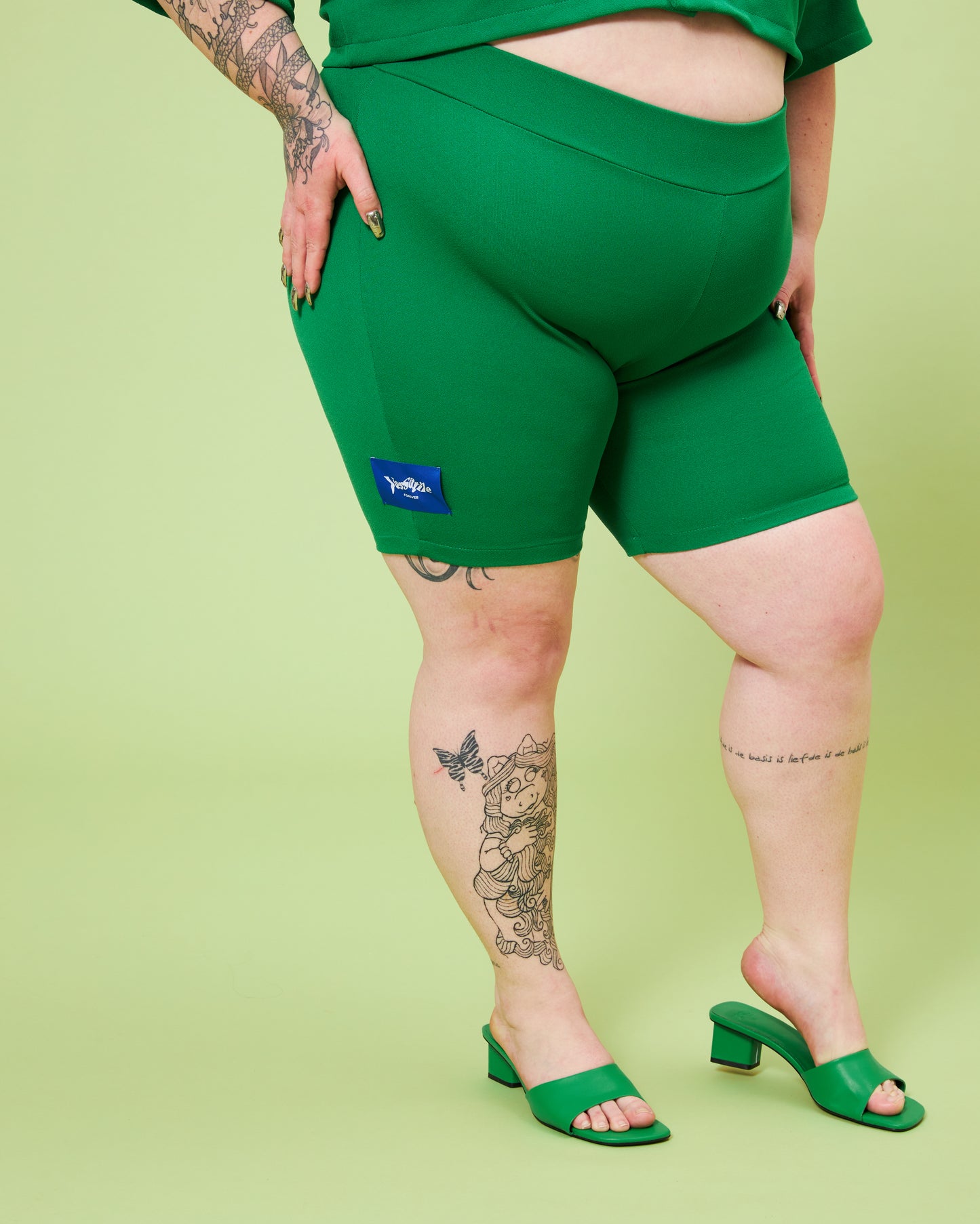 Green Cycling Shorts