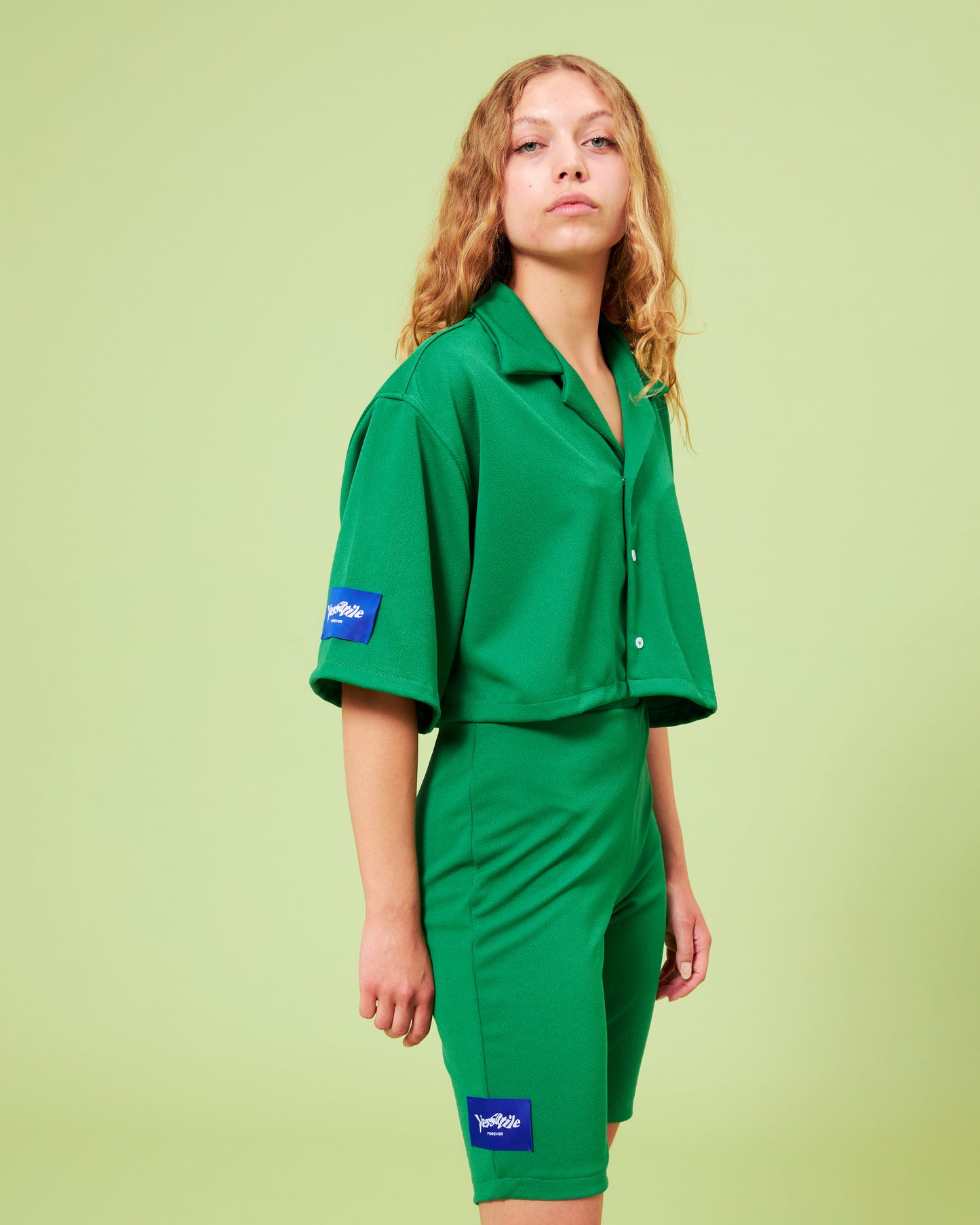 Green Cycling Shorts